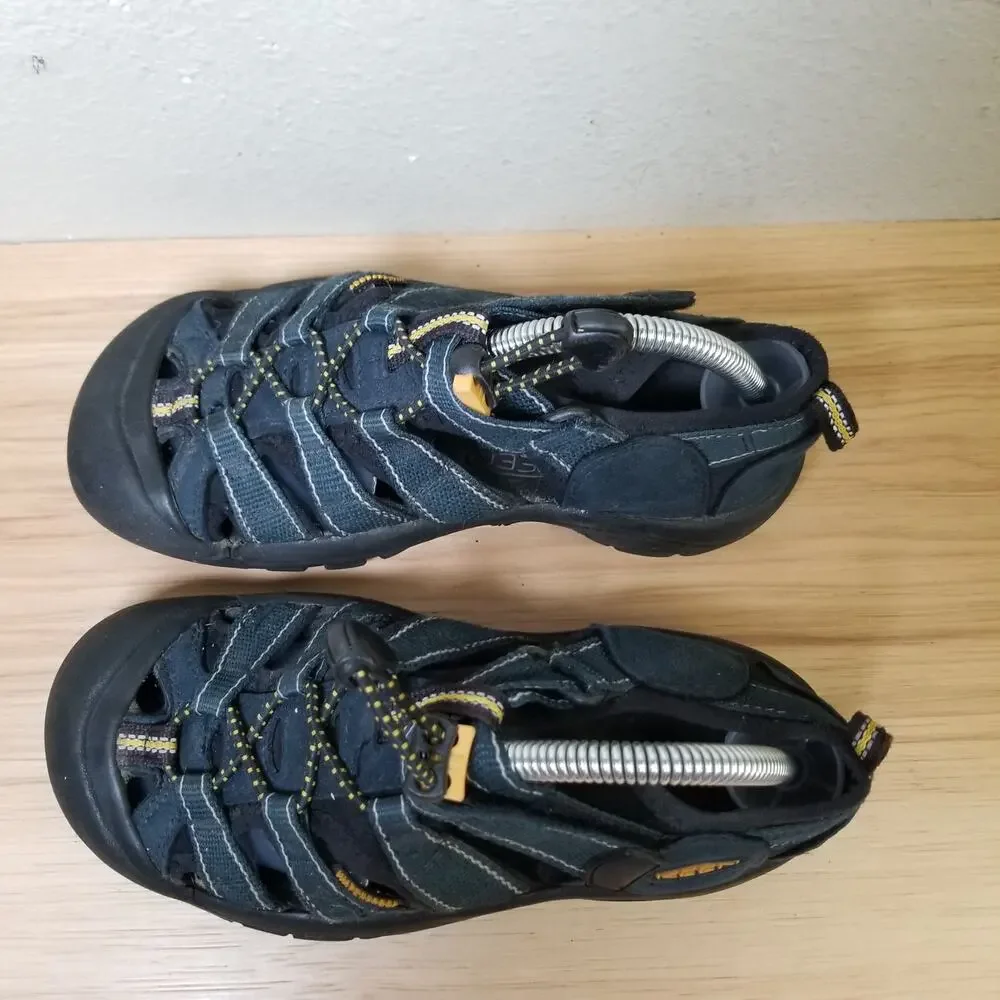 Keen Kids Size 2 Newport Water Sandals Blue Black Outdoor Trails‎ Hike Gorpcore